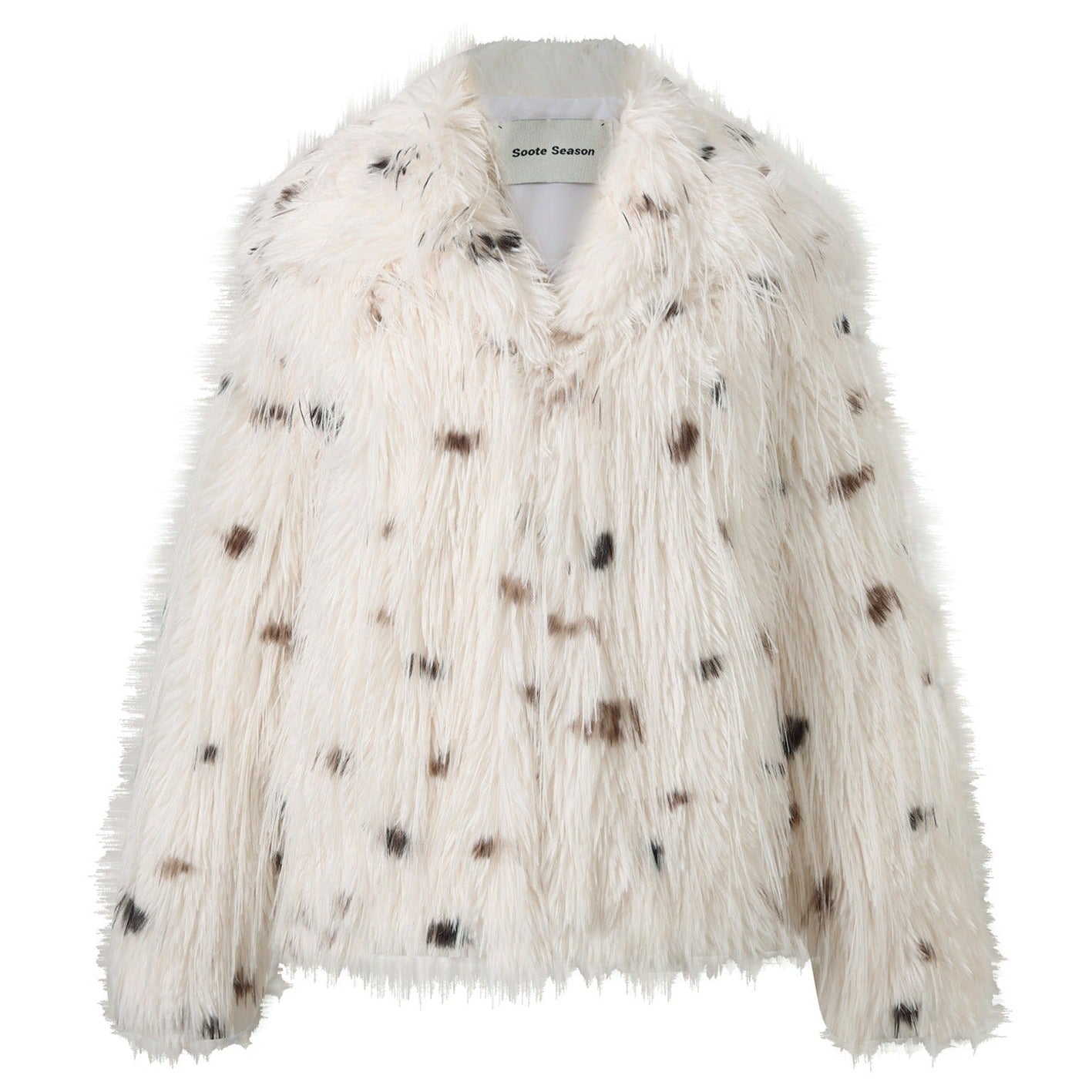 wool top long fur jacket