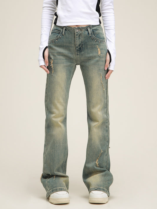 American Strait Slim Hosen Schlammjeanshosen