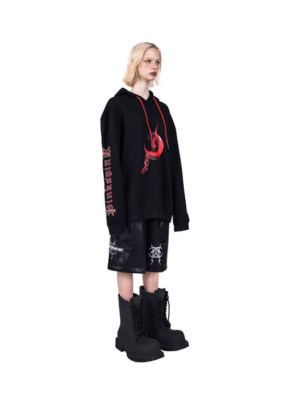 Hat Rope Hooded Sweatshirt Coat