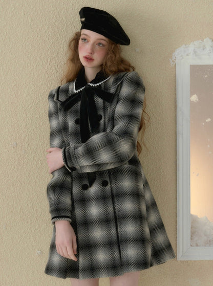 tweed check dress