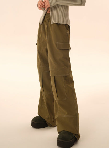 Loose straight casual trousers