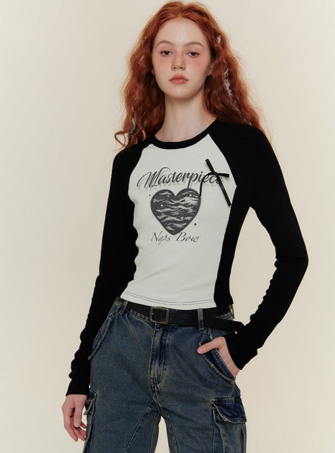 AMERICAN RETRO LONG SLEEVE T-SHIRT TOP