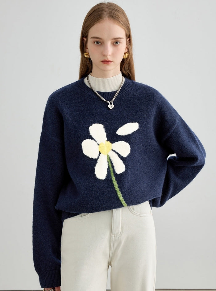 Round Neck Base Layer Knitted Sweater
