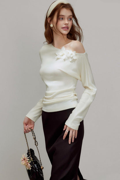 New Knitted Floral Sweater