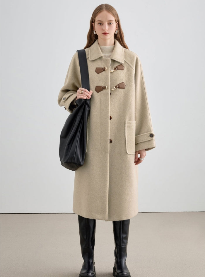 British Horn Padded Mid-Length Coat