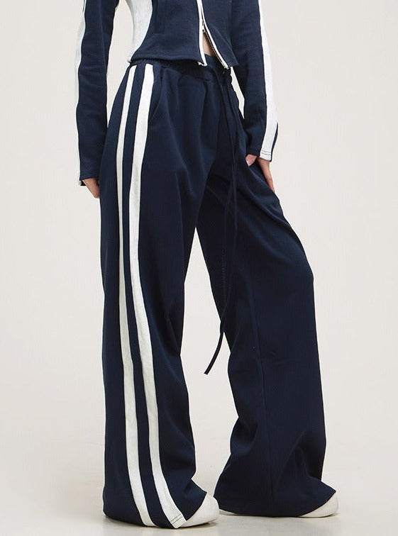 American Tracksuit Stand Neck Top Pants set-up