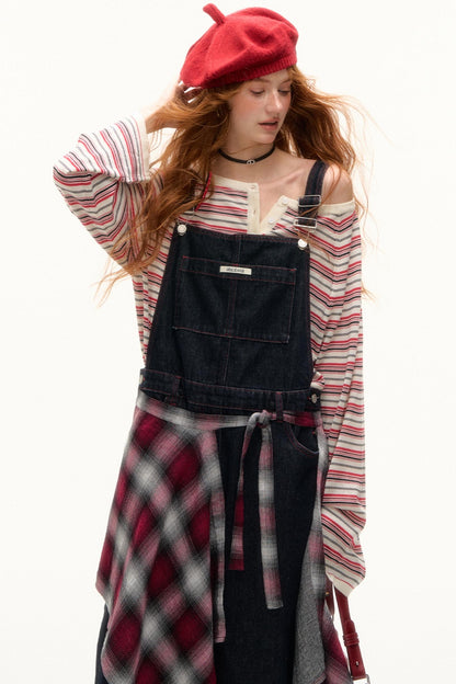 Striped Bow Tie T-Shirt Set-Up