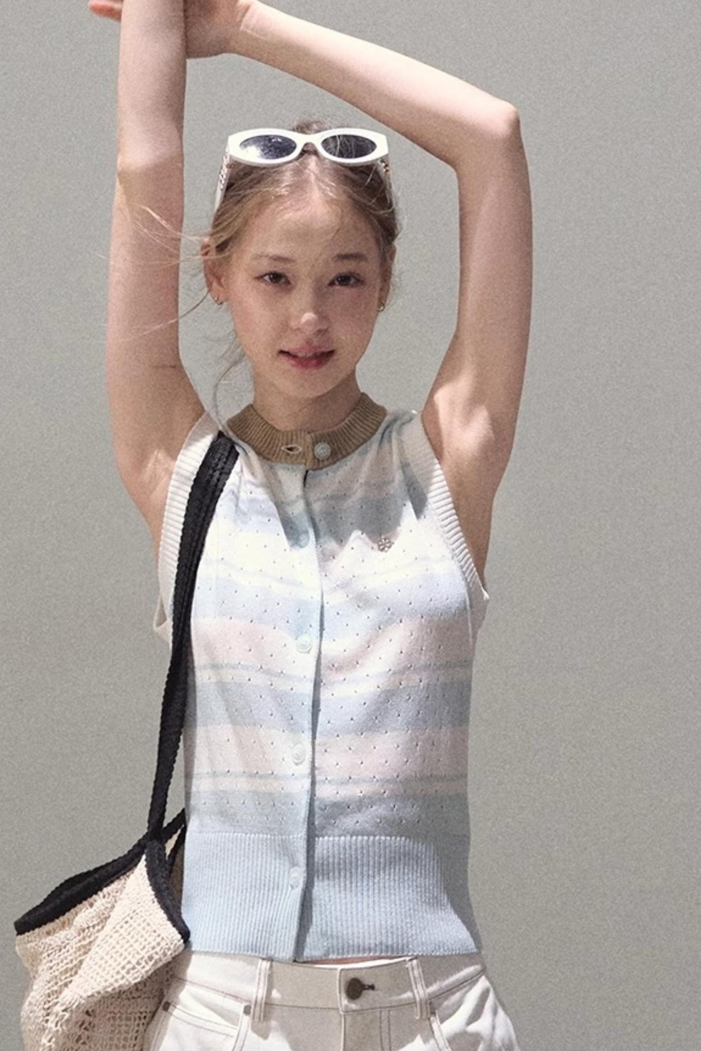 Thin Linen Relaxed Fit Vest