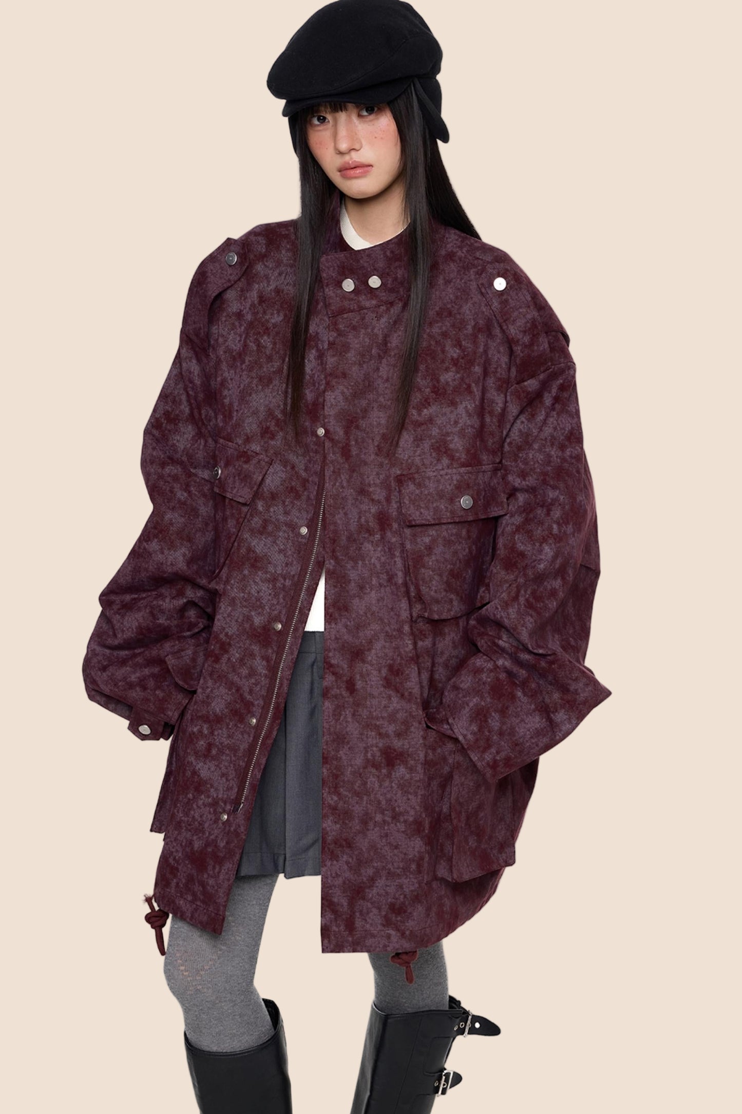 Stand Up Vintage Midi Jacket