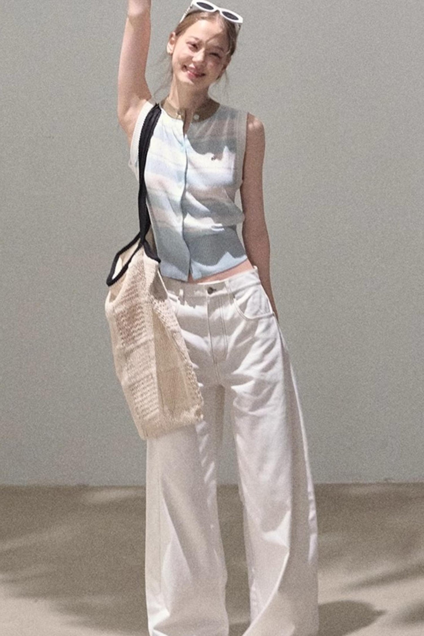 Thin Linen Relaxed Fit Vest