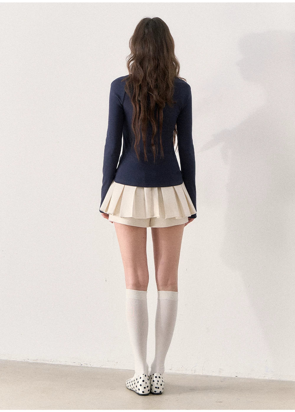 Polka Dot Plaid Bow T-Shirt