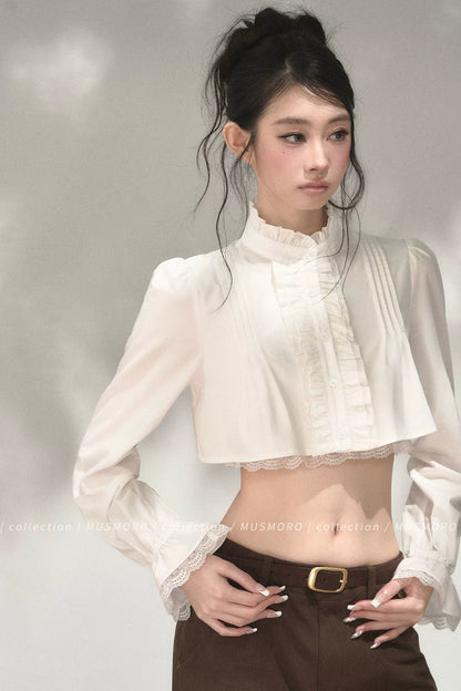 Accordion Pleated Court Blouse