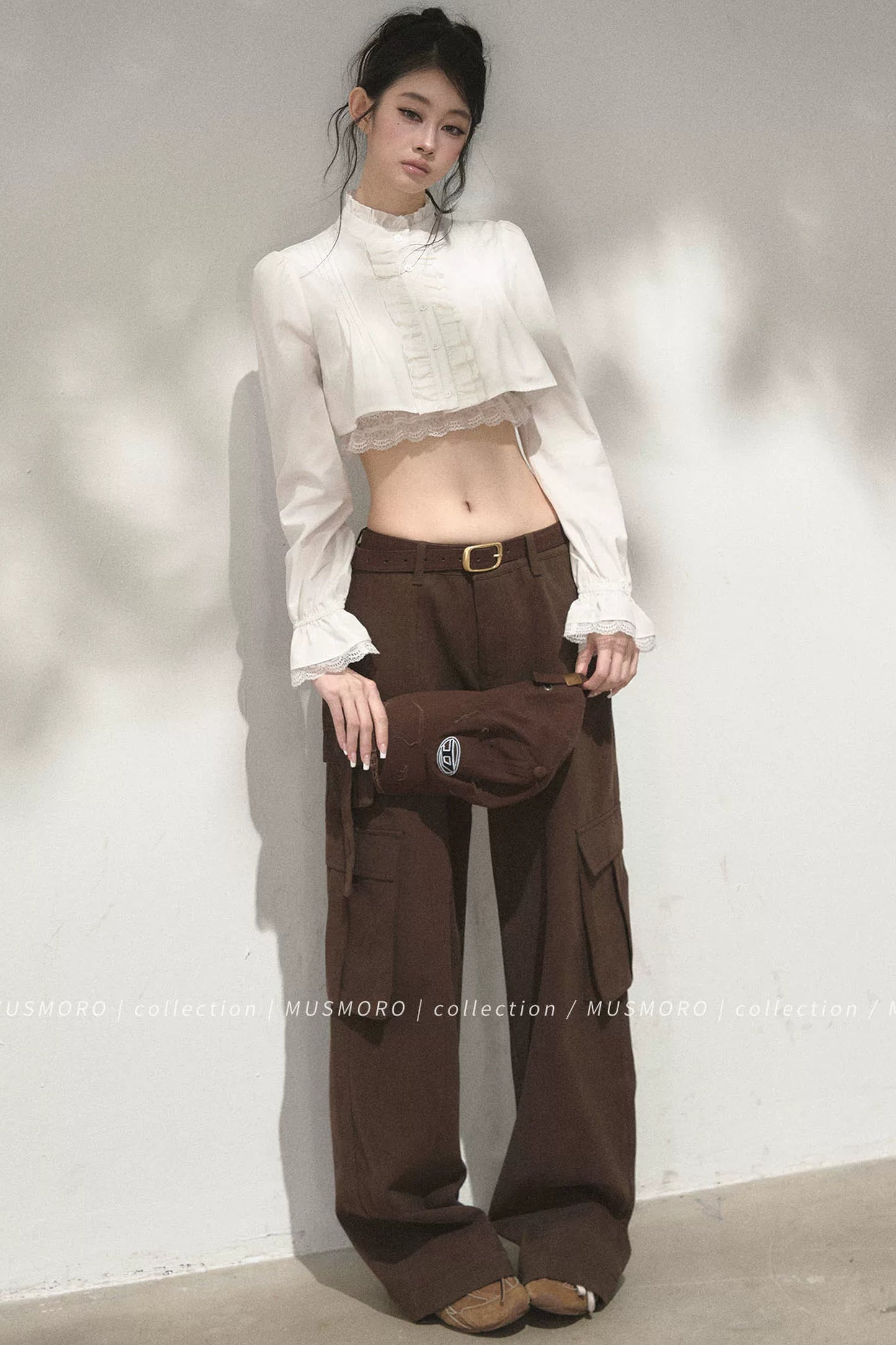 Accordion Pleated Court Blouse