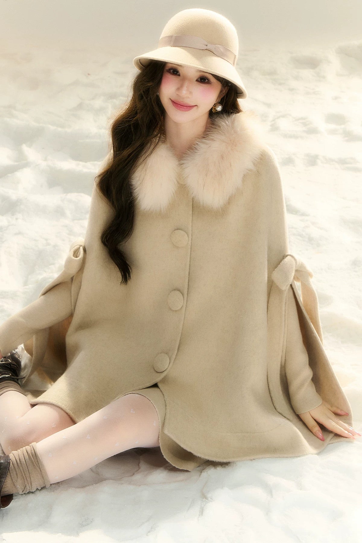 Oatmeal Wool Fedora Hat