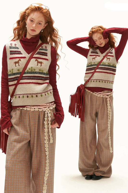 Pastoral Pony Knot-Free Knit Vest
