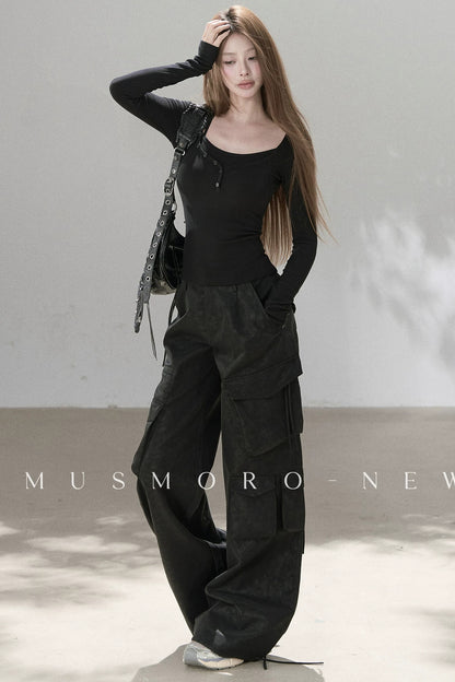Heavy-Duty Leather Workwear Pants