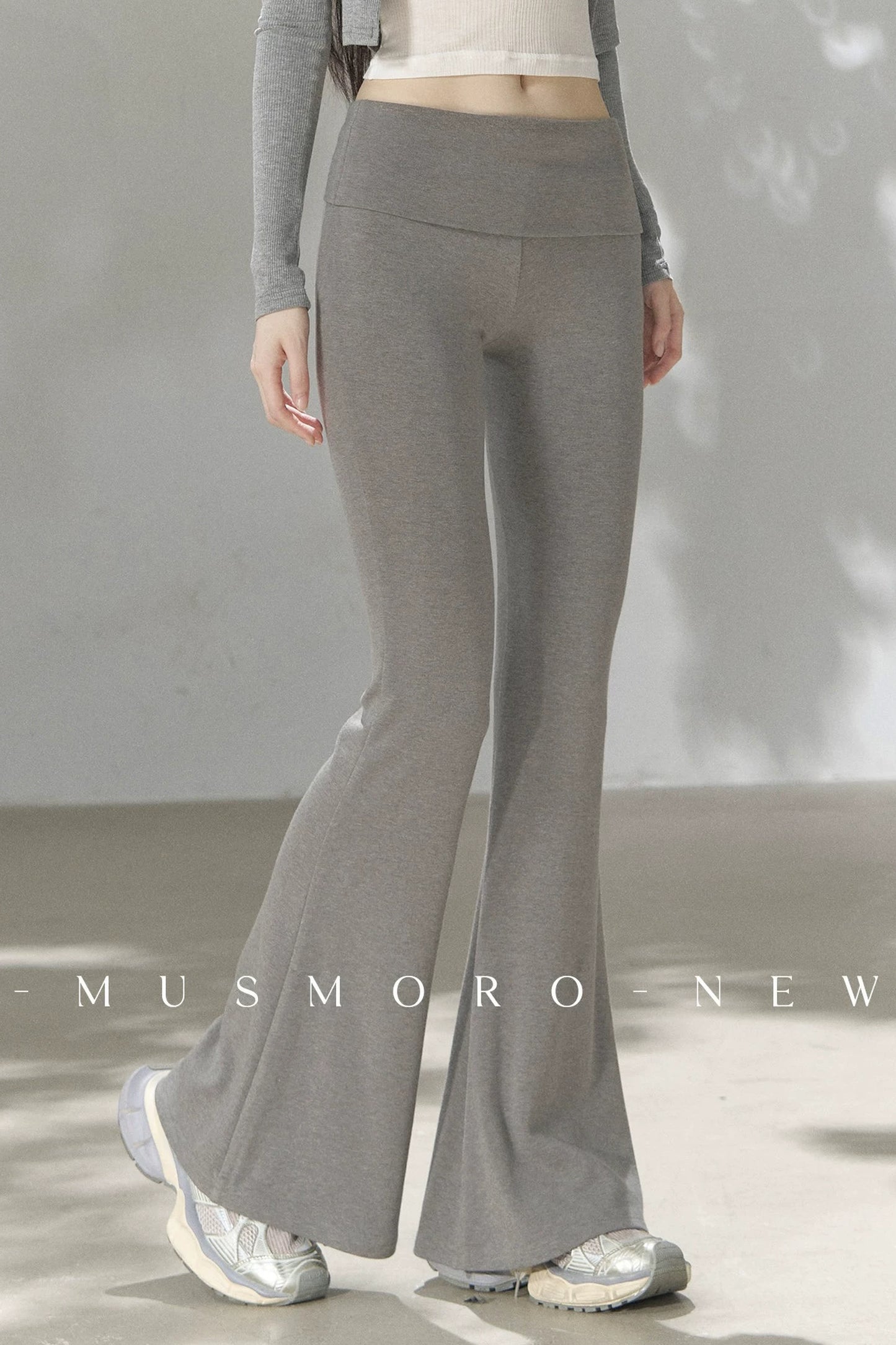 Knit Flared Enhancing Pants