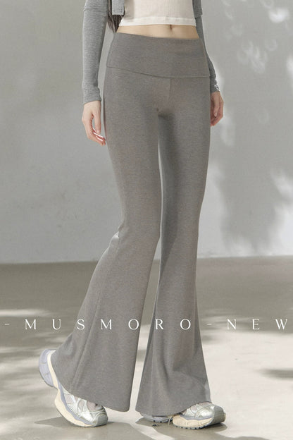 Knit Flared Enhancing Pants