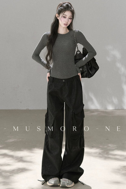 Heavy-Duty Leather Workwear Pants