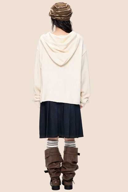 Double-Breasted Knit Cardigan