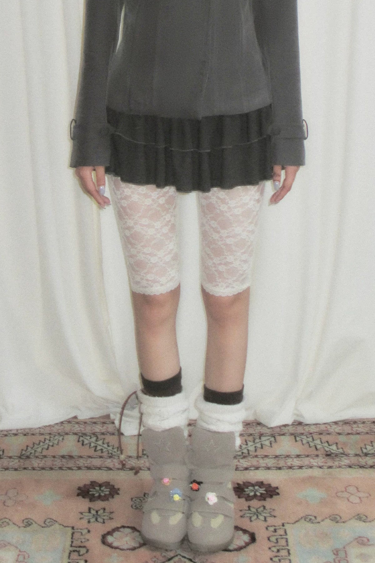 High-Waisted Double Layered Ruffle Cake Skirt