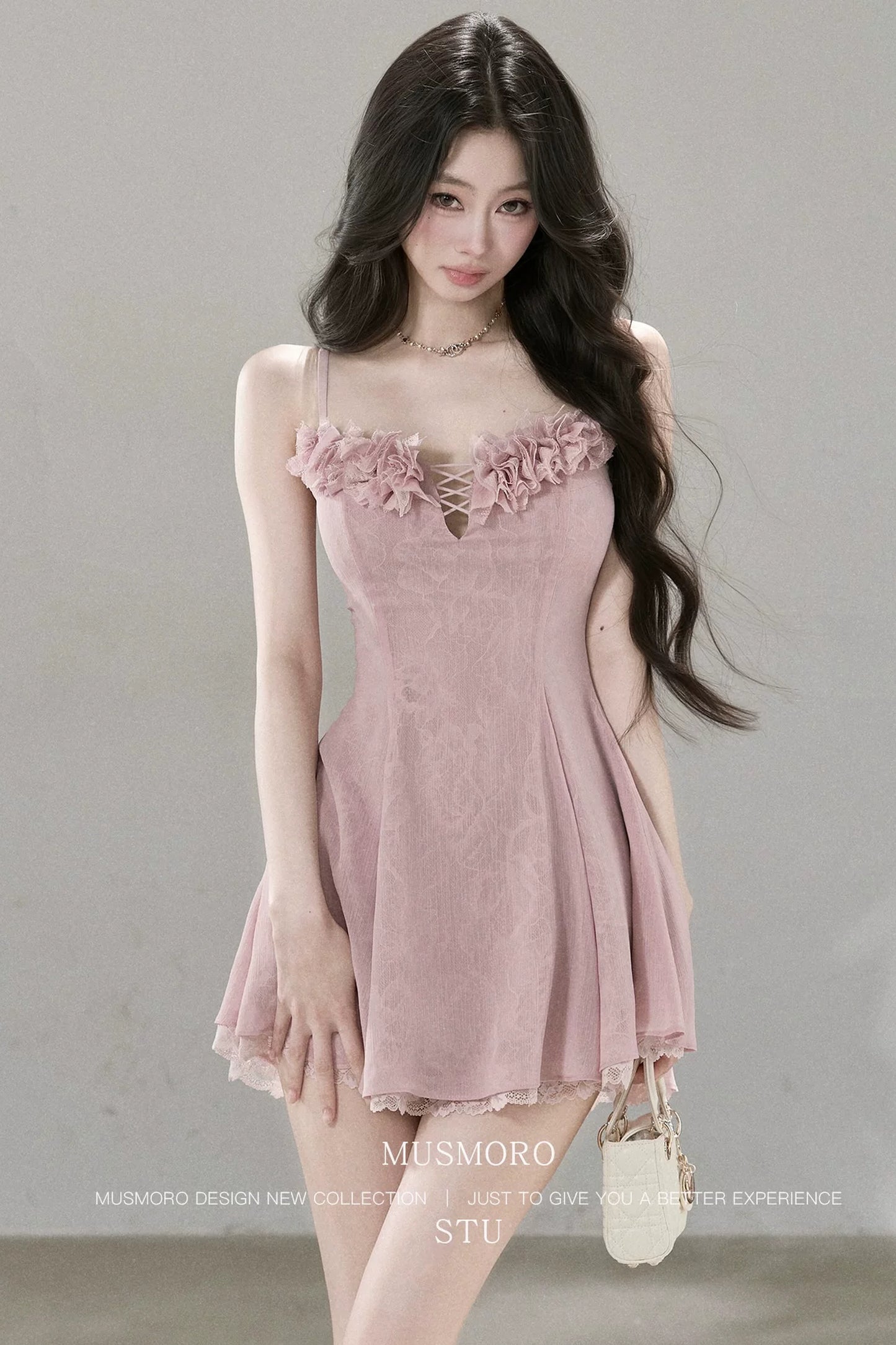 Lace Mesh Floral Dress