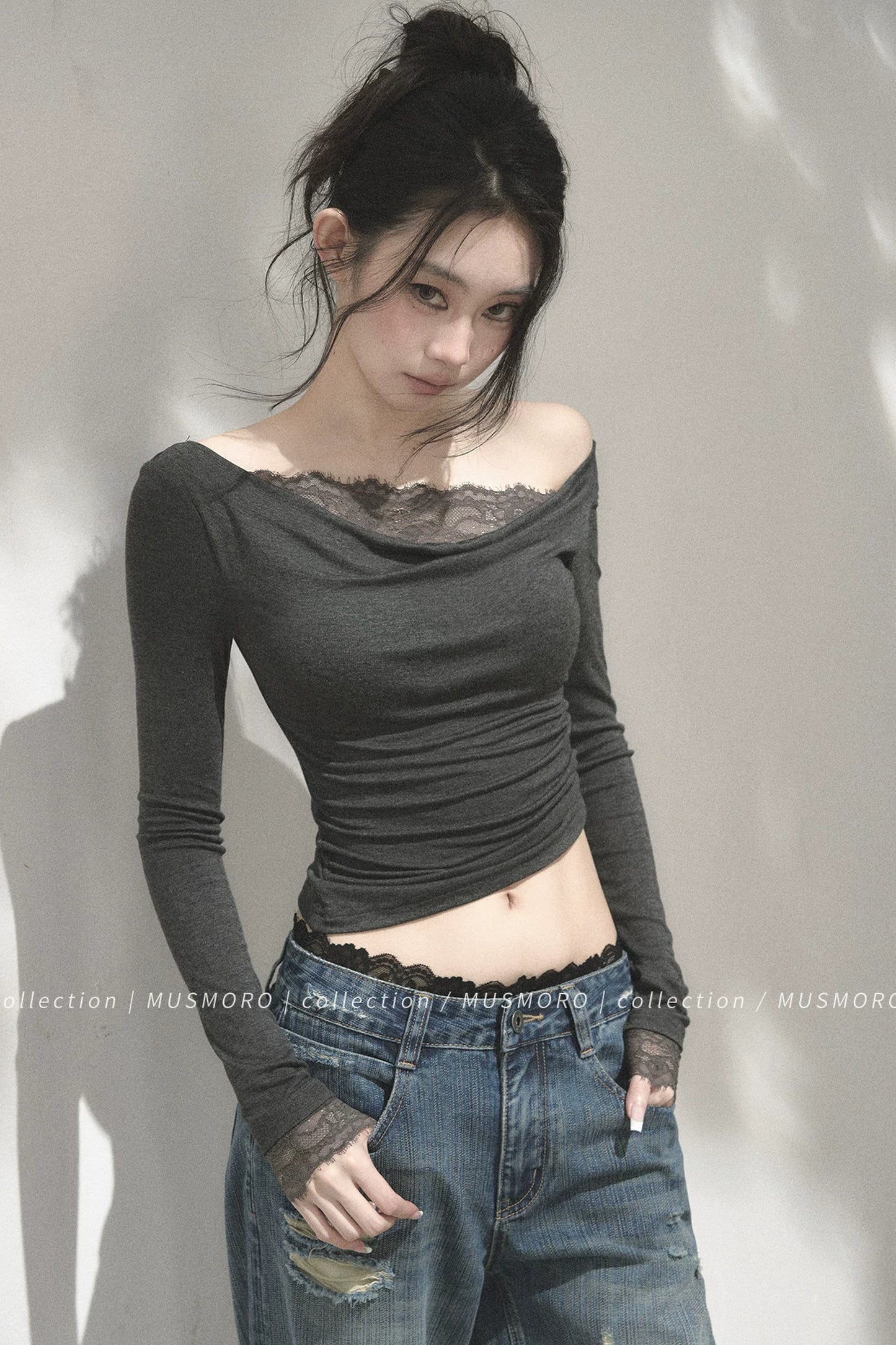 Lace Off-Shoulder Top