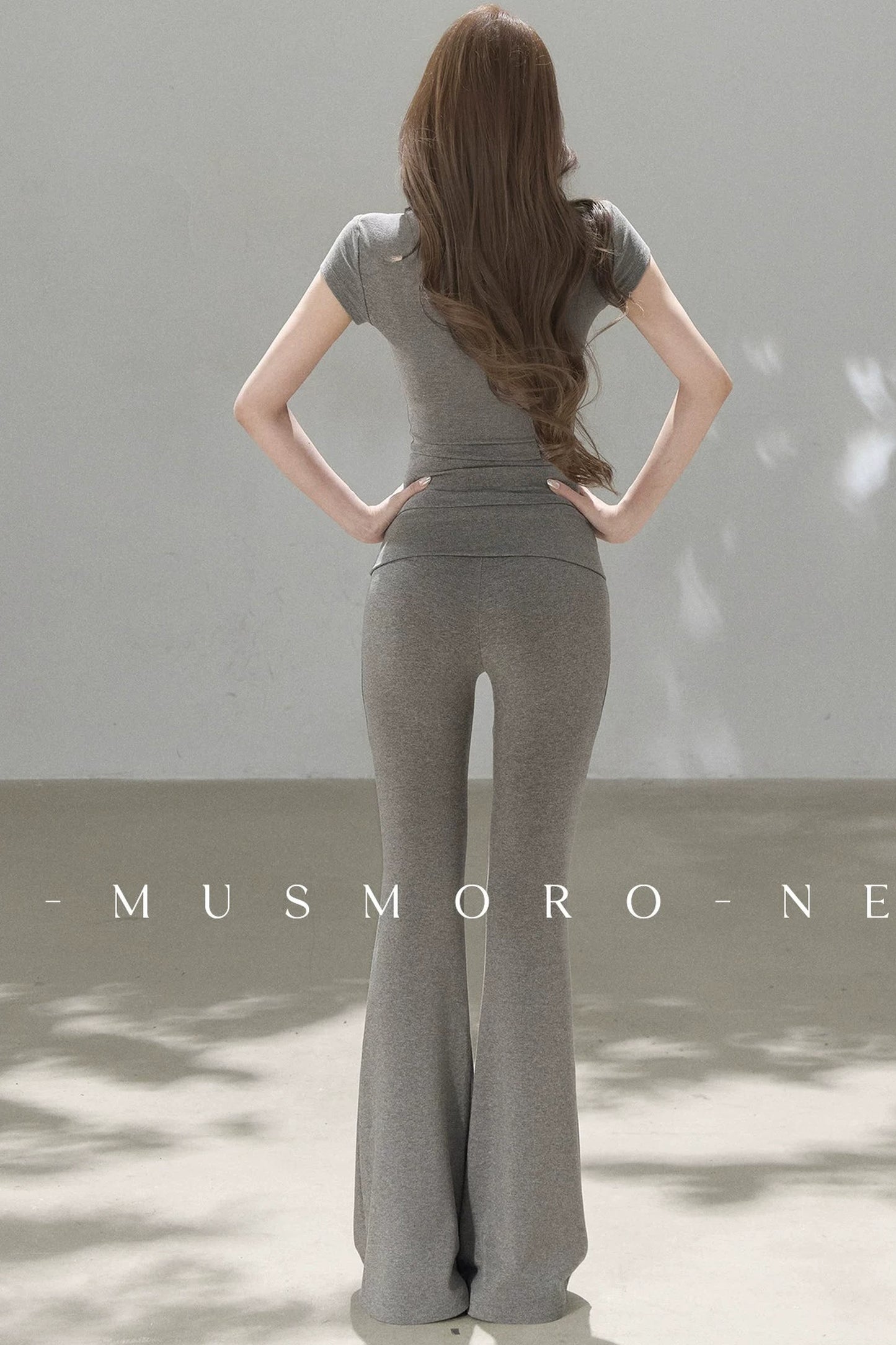 Knit Flared Enhancing Pants