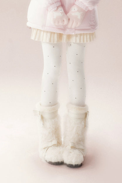 Warm Polka Dot Tights