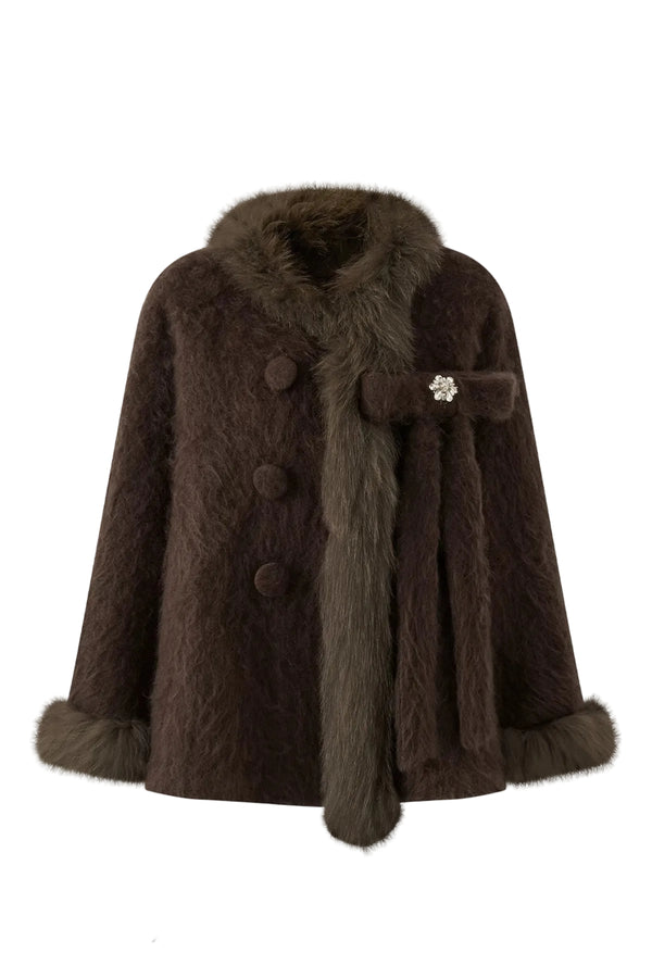 Snow Country Princess 100% Wool Fleece Coat