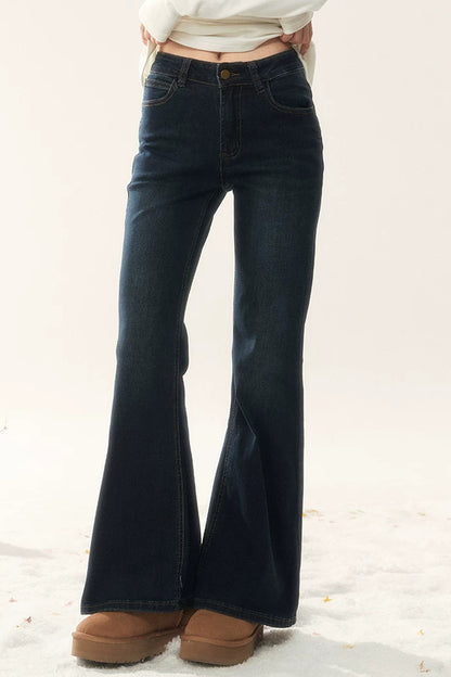 Winter Fleece-Lined Straight-Leg Pants
