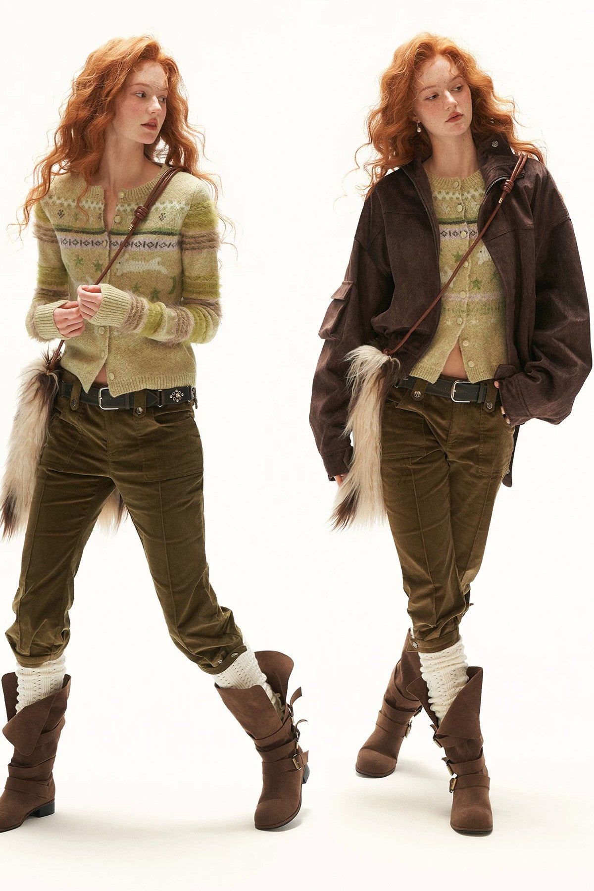 Fair Isle Knit Cardigan