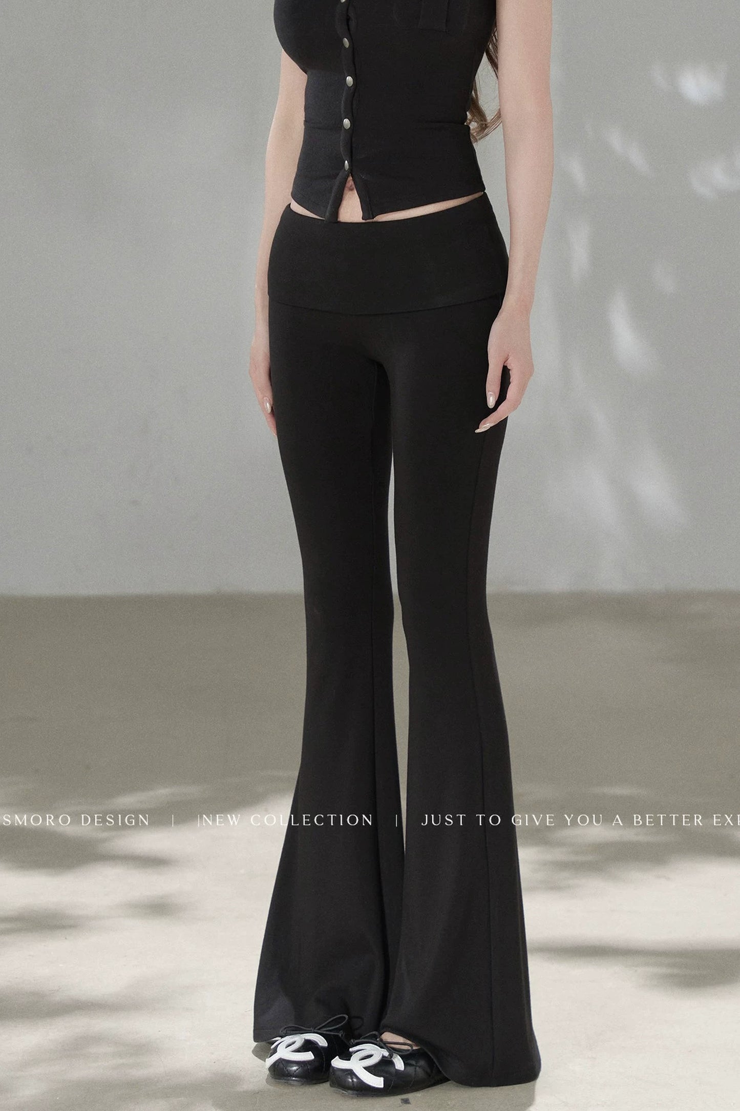 Knit Flared Enhancing Pants