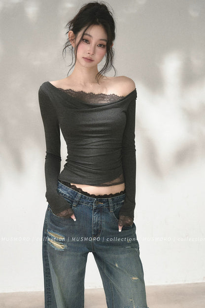 Lace Off-Shoulder Top