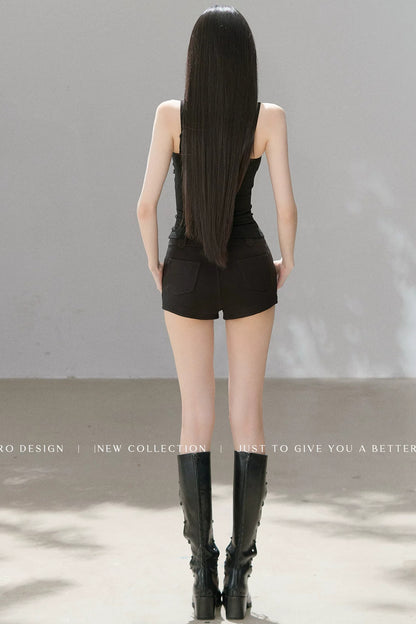 Lace Velvet Camisole Vest