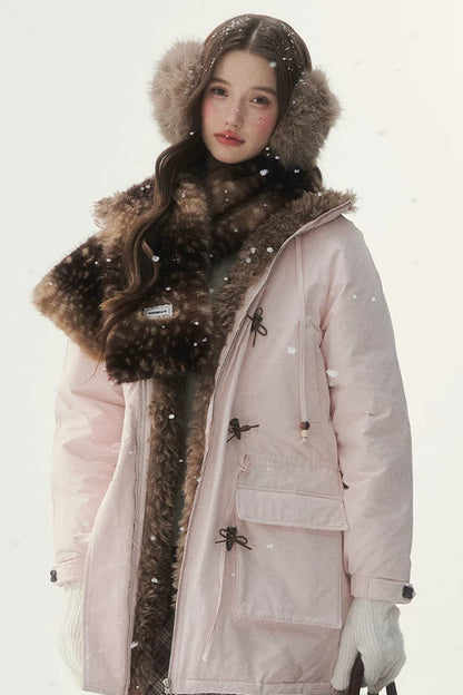 Fluffy Bambi Deer Faux Fur Scarf