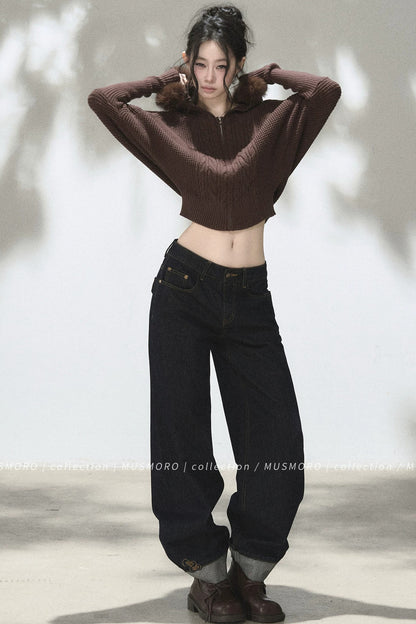 3D Twist Knit Hooded Cardigan