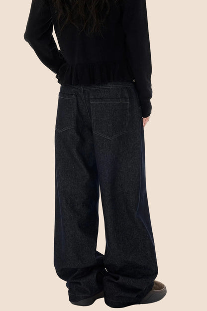 Straight Leg Denim Jeans