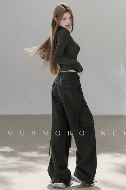 Heavy-Duty Leather Workwear Pants