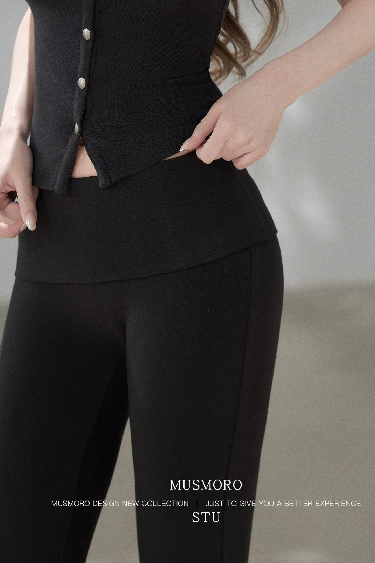 Knit Flared Enhancing Pants