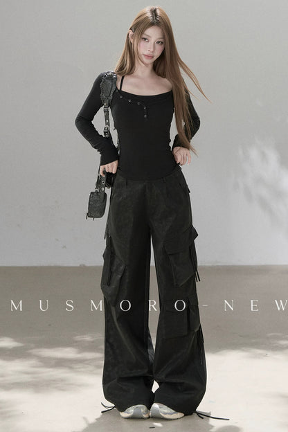 Heavy-Duty Leather Workwear Pants