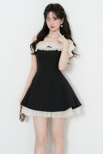 One-Shoulder A-Line Dress