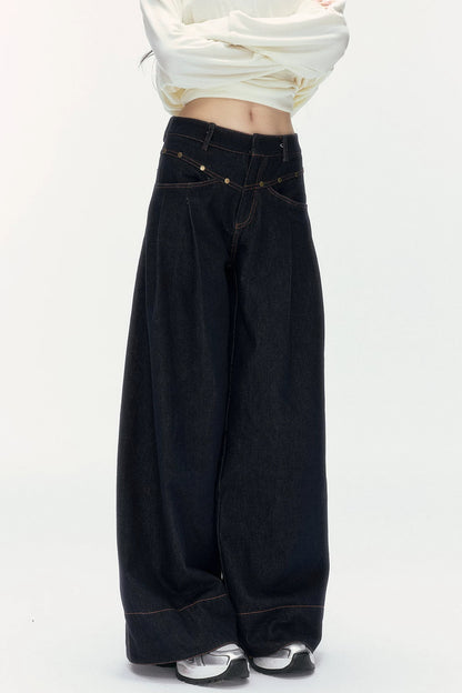 Low-Waist Wide-Leg Jeans