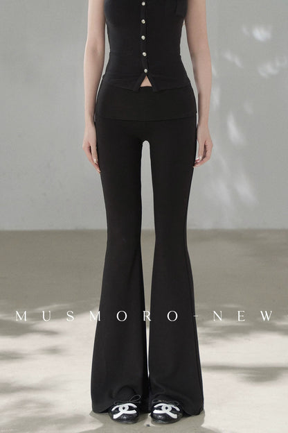 Knit Flared Enhancing Pants