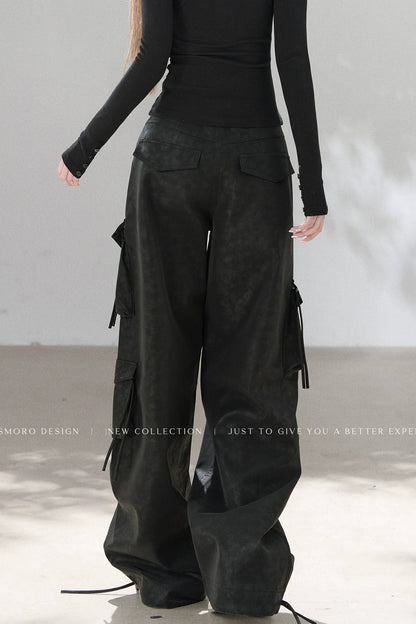 Heavy-Duty Leather Workwear Pants