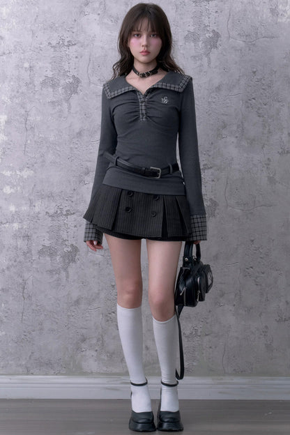 Collar Matte Silver Belt