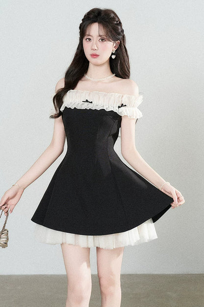 One-Shoulder A-Line Dress