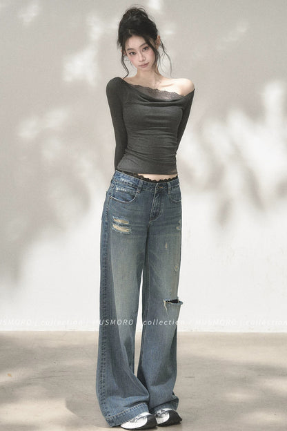 Lace Off-Shoulder Top