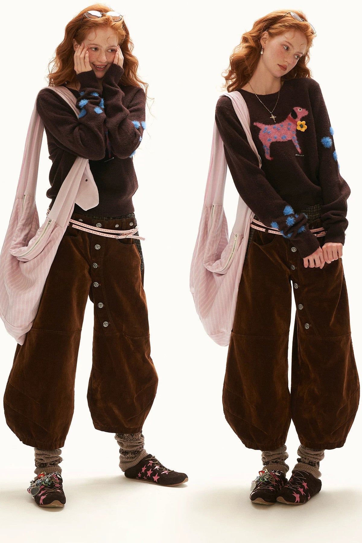 Puppy Jacquard Sweater