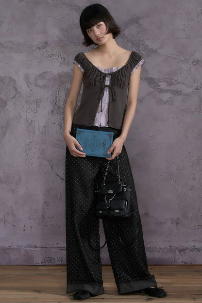 Ruffled Floral Patchwork Top Set-Up